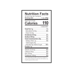 Caramel Corn Barrel Nutritional